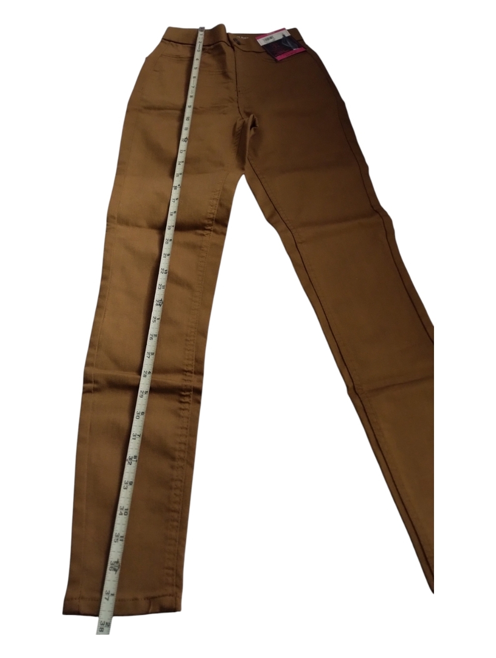 NoBo No Boundaries Curvy Super High Rise Brown Jegging New Size XS - Picture 2 of 7